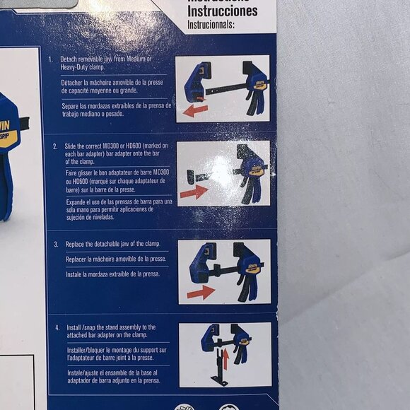 Clamp Stand for Medium-Duty and Heavy-Duty Clamps IRWINQUICK-GRIP STAND - Picture 7 of 9